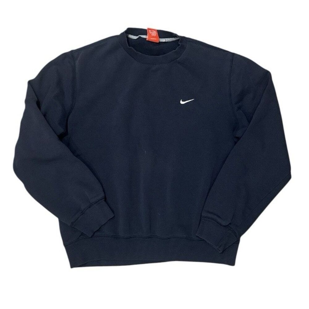Vintage Y2K Nike Athletic Dept Sweatshirt Mens M Swoosh Blue Crewneck Pullover